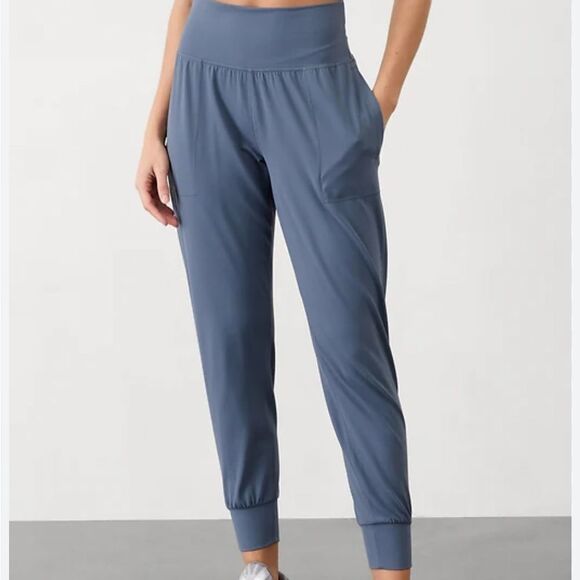 Athleta SALUTATION HIGH RISE JOGGER Blue Size Large - Picture 1 of 9